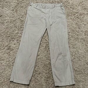 Save Khaki Flat Front Men's Chino Pants 36 Waist 32 1/2" Length